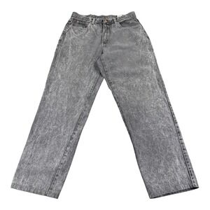 Code‎ Blue Jeans Mens 36 Gray Acid Wash Baggy Fit Vintage 90s Y2K Hip Hop Denim